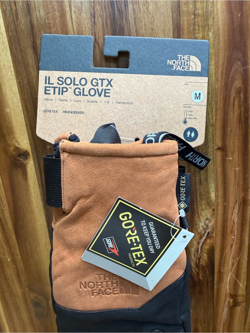 The North Face IL Solo GTX Etip Glove — Black & Brown - Picture 2 of 8